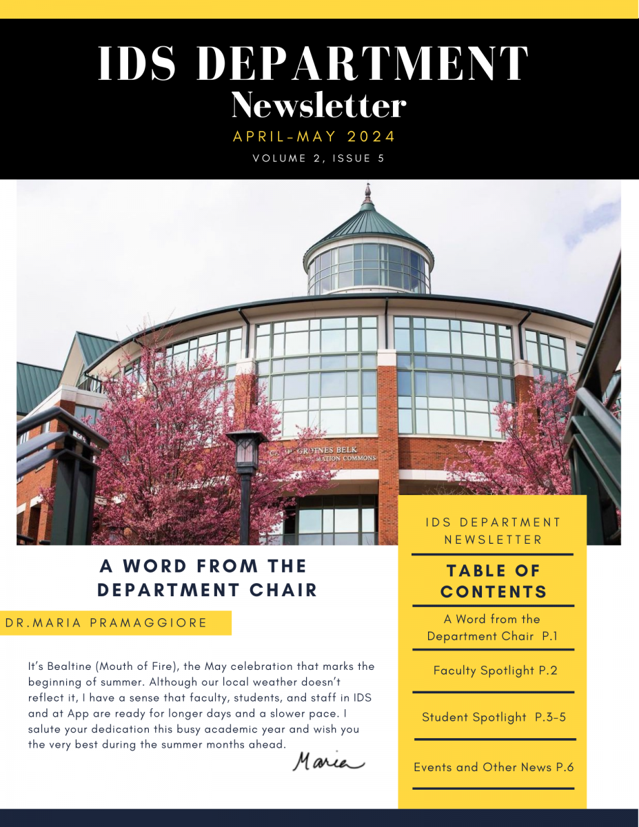 IDS Newsletter - April 2024 - Cover