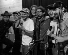 Sammy Osmond and the No-Hellers. From left: Chase Arden, Jackson Lewis, Sammy Osmond, Natalia Catalan, Ben Gertner, Grayson McGuire, and Trevor McKenzie